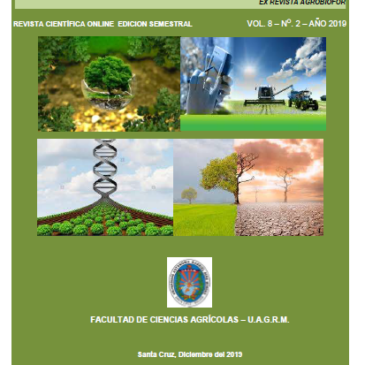 Revista Boliviana de investigación en Ciencias Naturales Vol. 8 No 2 Diciembre 2019