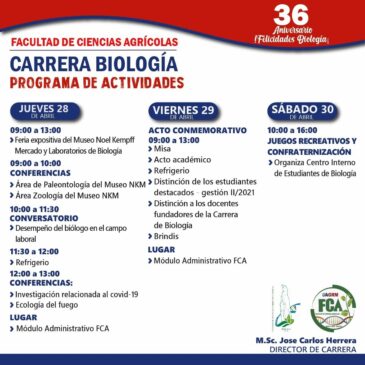 Aniversario Carrera Biología