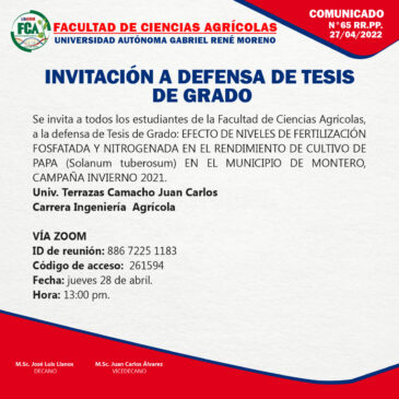 Defensa de Tesis