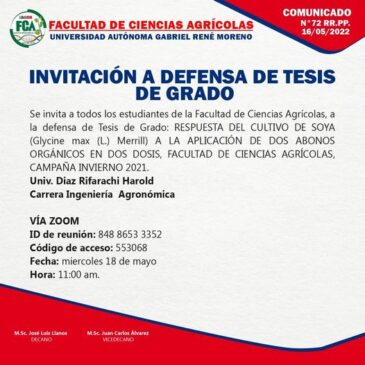 Defensa de Tesis