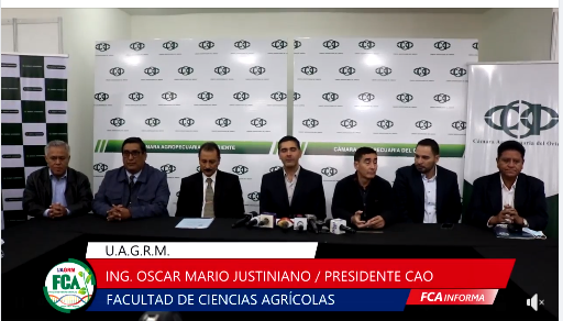 LA UAGRM ENTREGA A LA CAO ESTUDIO QUE RESPALDA EL USO DE CULTIVOS GENÉTICAMENTE MODIFICADOS EN BOLIVIA