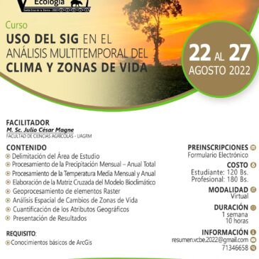 Curso: Uso del SIG en el análisis multitemporal del clima y zonas de vida