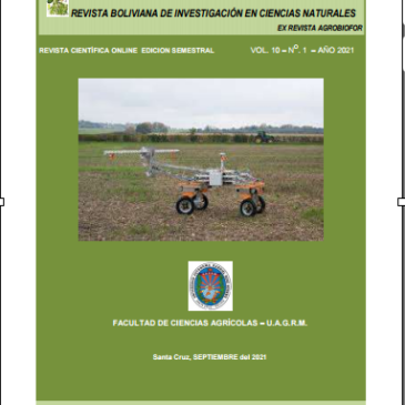 Revista Boliviana de investigación en Ciencias Naturales Vol. 10 No. 1 septiembre 2021