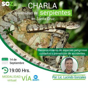 Charla: Diversidad de serpientes en Santa Cruz