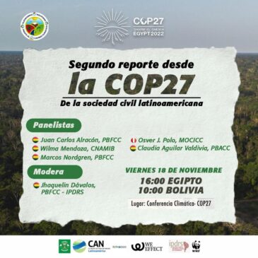 Segundo reporte desde la COP27