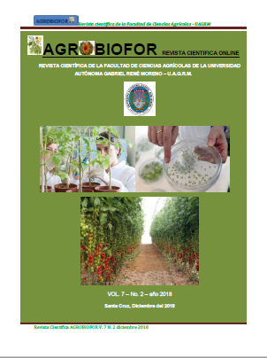 Revista AGROBIOFOR Vol. 7 No 2 – 2018
