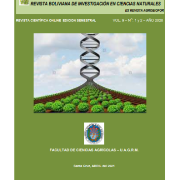 Revista Boliviana de Investigación en Ciencias Naturales Vol. 9 No 1 y 2