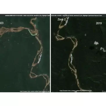 Mapas satelitales muestran cómo la deforestación devora el parque Amboro
